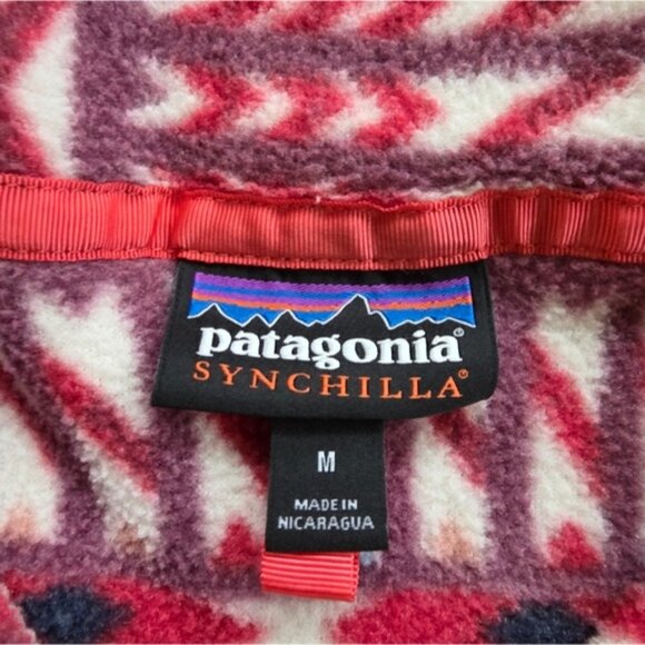Patagonia Pink Patterned Pullover - Picture 3 of 4